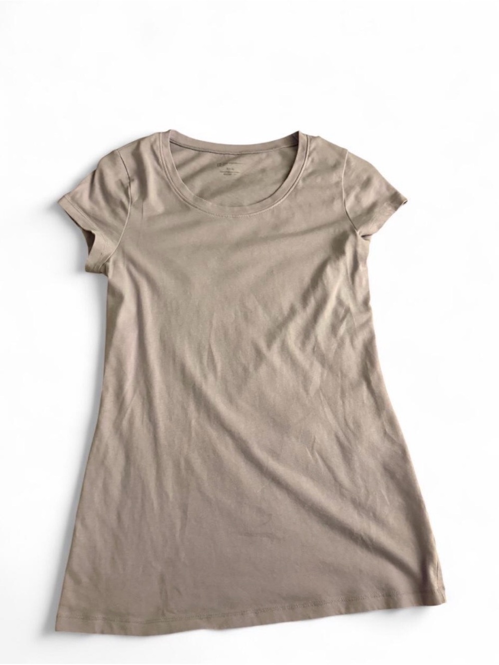 Nudie Jeans Scoop Neck Short Sleeve Tee - Taupe